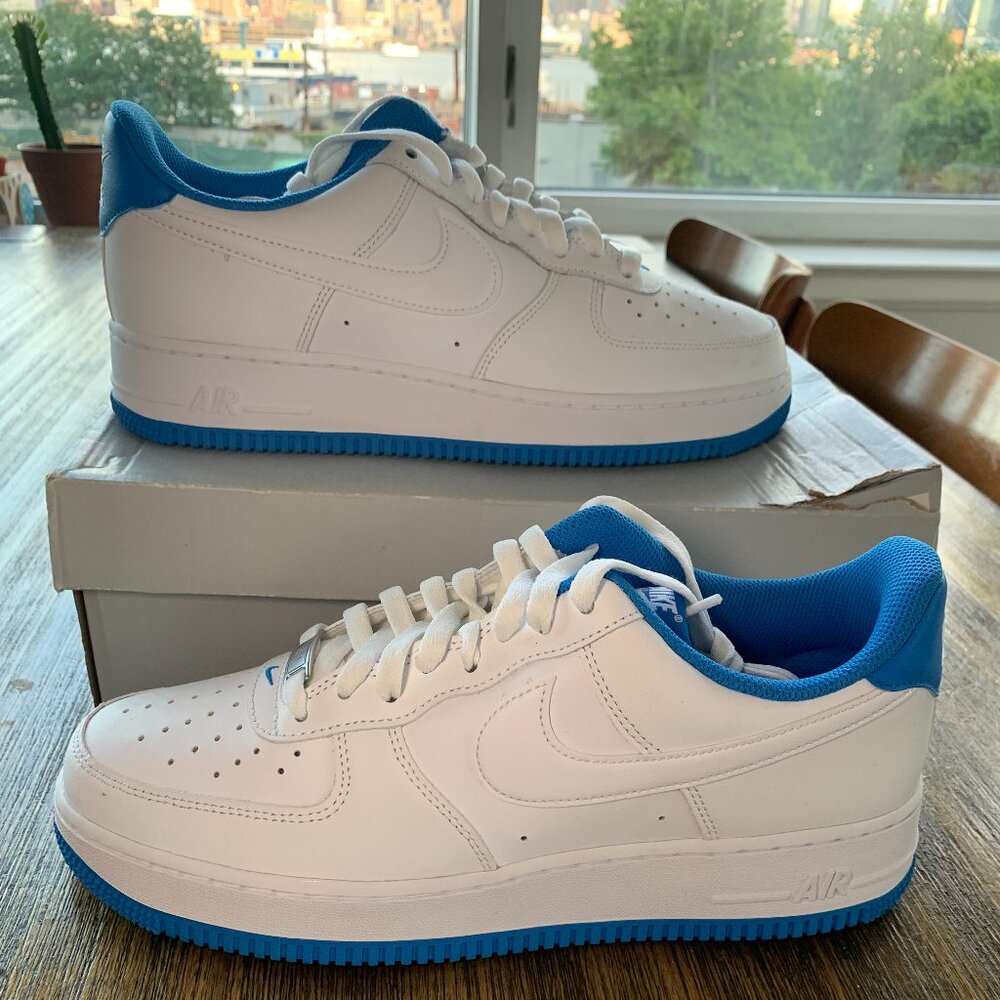 New Nike Air Force 1 '07 Low Light Photo Blue DR9867-101 US Men's 10